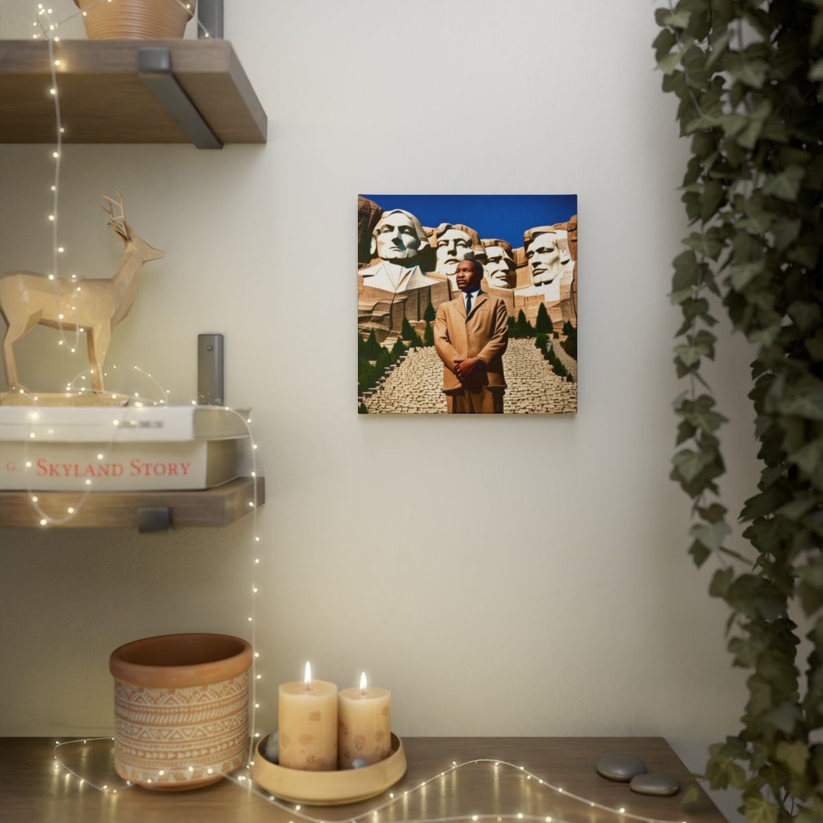 MLK Jr in front of Mount Rushmore - Image 4