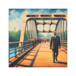 MLK Jr Walking Across Bridge